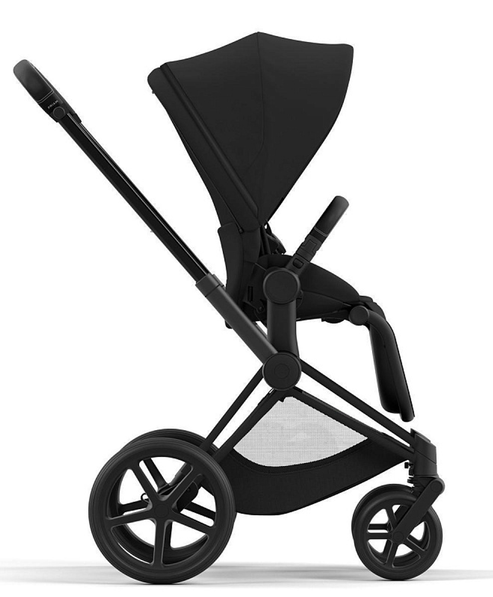 Коляска 3 в 1 Cybex Priam IV Matt Black complete и автокресло Aton S2 i-Size Moon Black Sepia Black