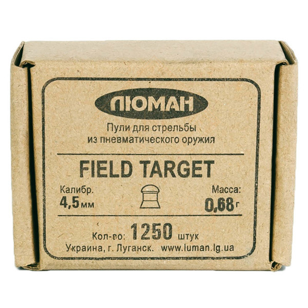 Пули Люман Field Target 4,5 мм 0.68 г (1250 шт)
