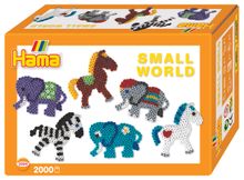 Hama Набор термомозаики Midi 2000 шт + Маленький мир: слоник, пони (3504)