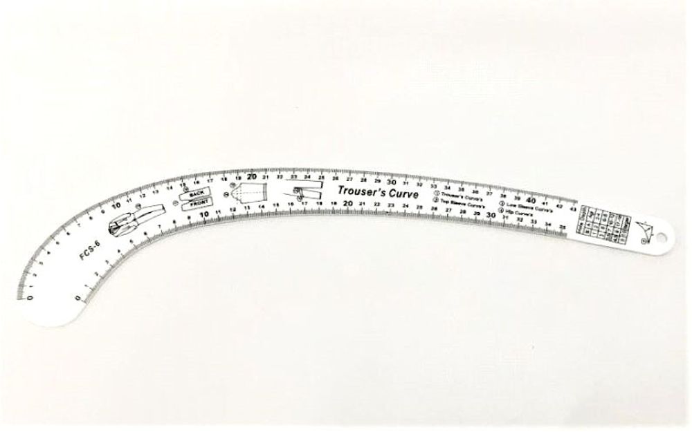 Лекало портновское FCS-6, 46х7х0,4 см