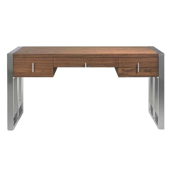 Письменный стол MQ2003 /3135 орех и хромированная сталь Испания