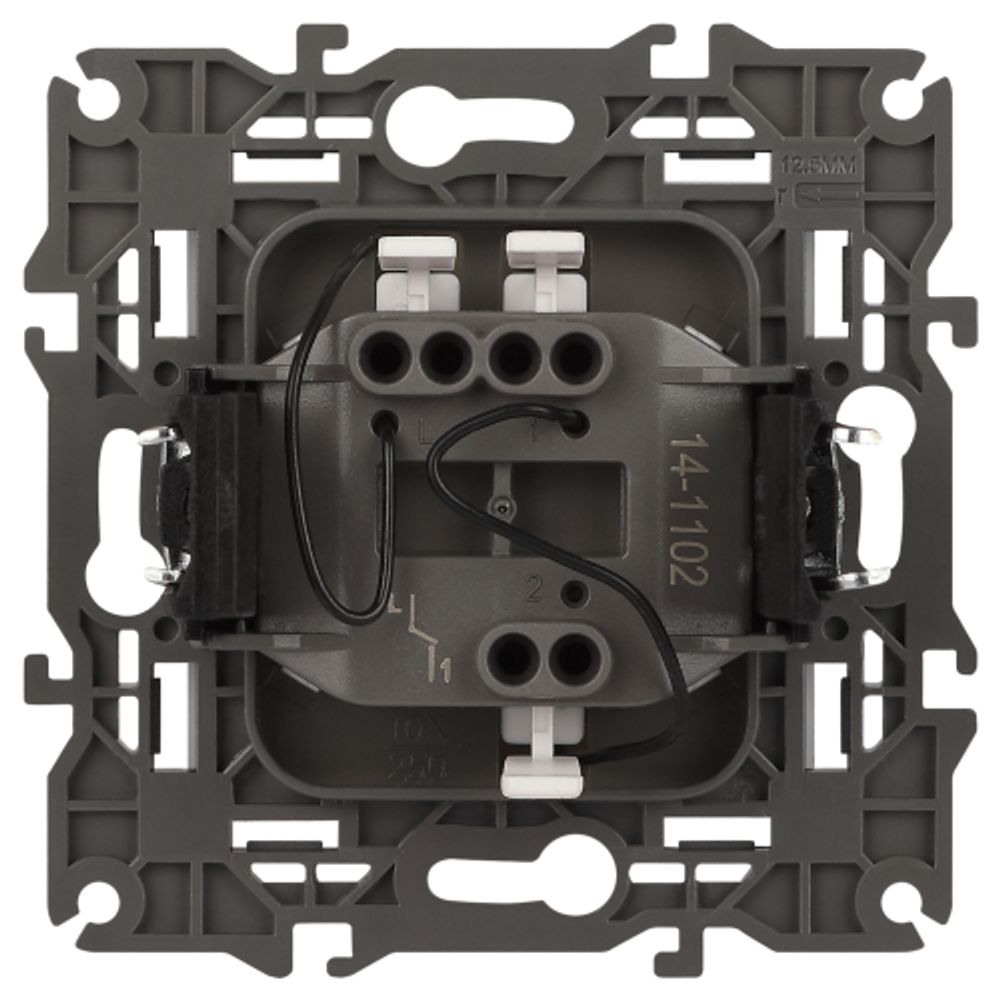 Выключатель ЭРА Elegance 14-1102-01М с подсветкой, 10АХ-250В, белый матовый