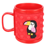 Кружка детская 10 см 10х8 см материал PVC, 6 видов микс, с-30947