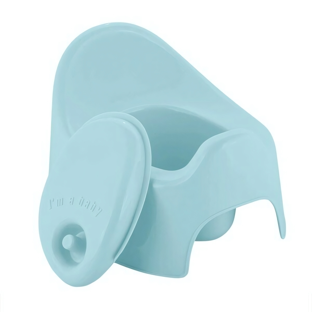 Горшок детский Lalababy Follow Me с крышкой голубое облачко