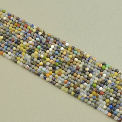 Нитка Самоцветы 38 см. 3,5 мм. (Без замка)