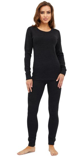 Термобелье жен. (трехслойное, антрацит-черный)