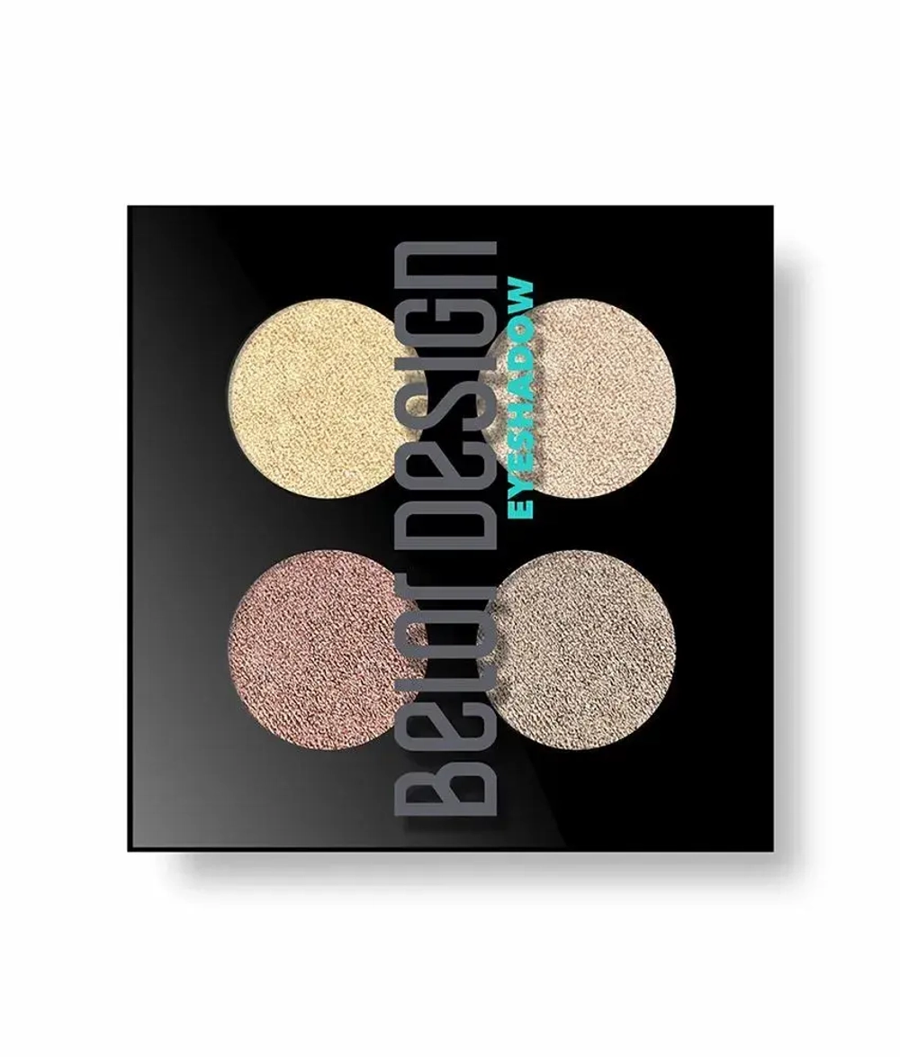 Belor Design "DELICATE" Тени для век 4-х цветные тон 52 перламутрово-золотые