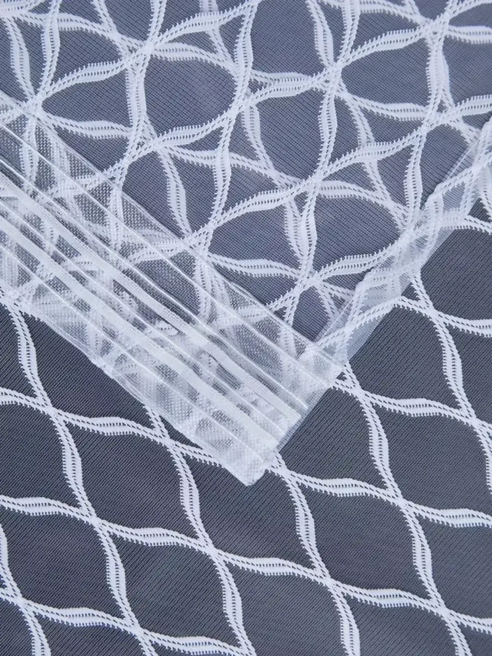 Тюль 500 на 265 в спальню кухню длинный готовый