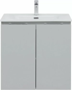 Тумба с раковиной Aquanet Алвита new 303903 70 серый