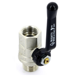 Кран BUGATTI НВ 1/2" ручка NEW JERSEY серия 915, полный проход