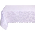 Скатерть 148*180 см «Классика», розы, цвет белый