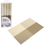 Набор салфеток на стол 30*45см 4шт «Квадро» кофейный