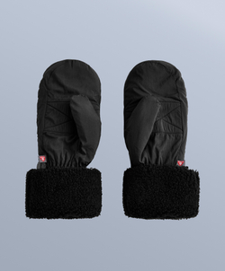 Oysho Варежки из искусственной овчины с наполнителем, черный