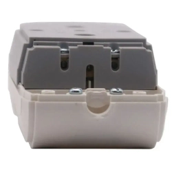 Колодка 2-местн. с/з белый