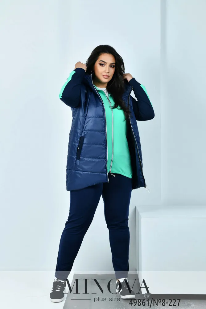 Костюм 8-227-ментол-синий Minova