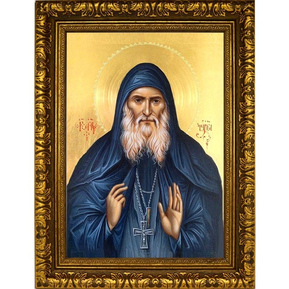 Гавриил Ургебадзе архимандрит, преподобноисповедник, Христа ради юродивый. Икона на холсте.