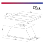Вытяжка OASIS UM-50BG (V)