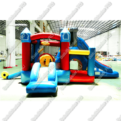 Коммерческий надувной батут "Домик приключений"