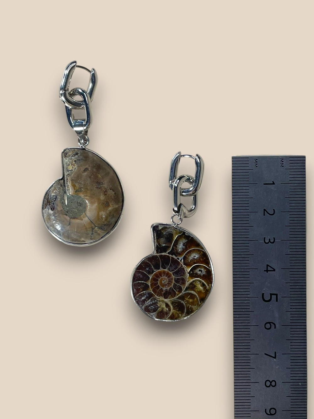 Серьги Nafael Амониты