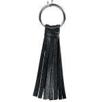 Черно-серебристые зажимы для сосков с кисточками ToyFa Theatre 705011