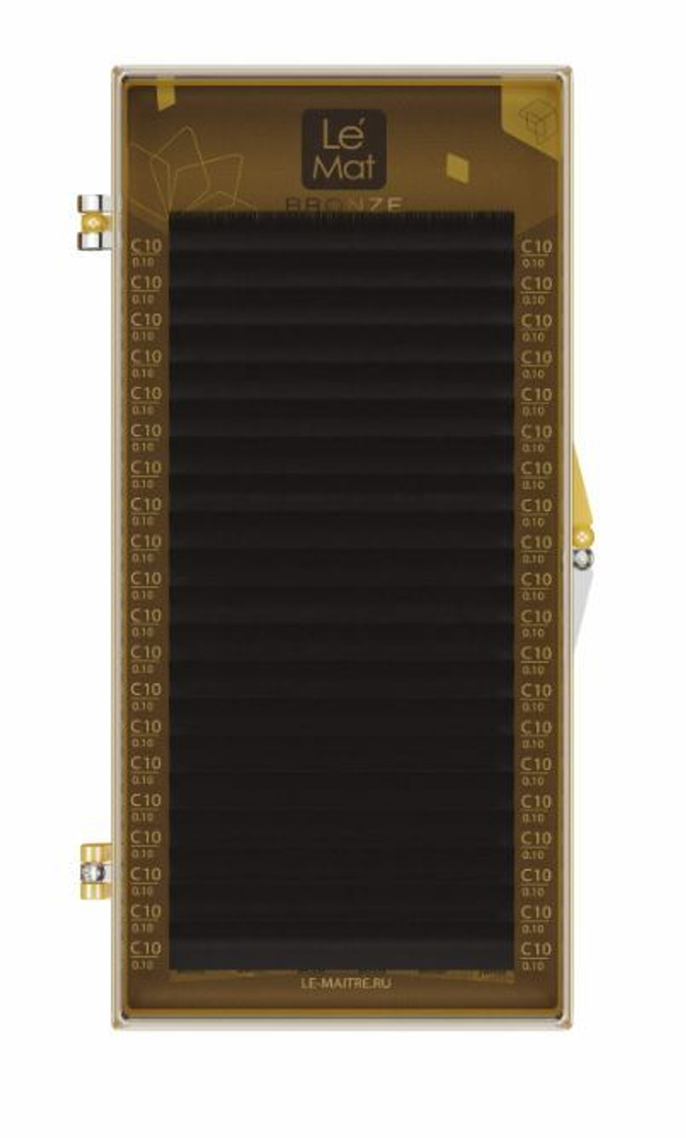 Ресницы Коричневые Le Maitre DARK CHOCOLATE (20 линий) МИКС, D 0.07 7-13 мм