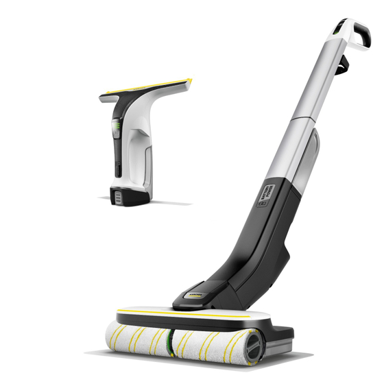 Комплект: Электрошвабра FC 4-4 Battery Set 1.056-400.0 + стеклоочиститель WV 4-4 PLUS без аккумулятора