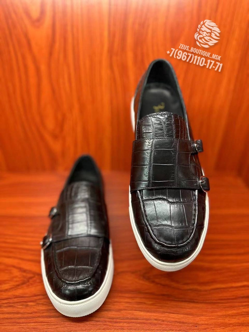 Кеды Billionaire из кожи крокодила