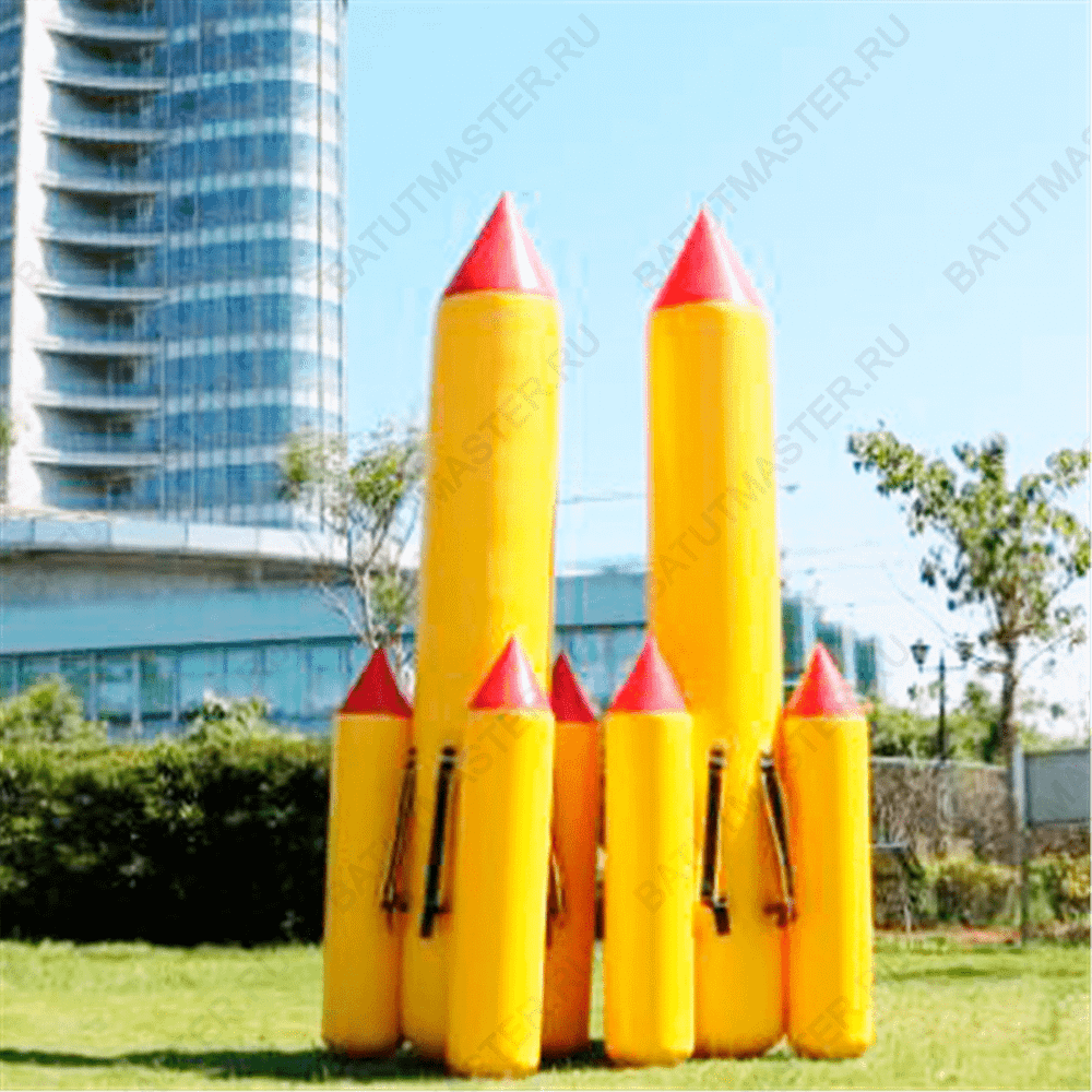 Надувная командная игра "Летучая ракета"
