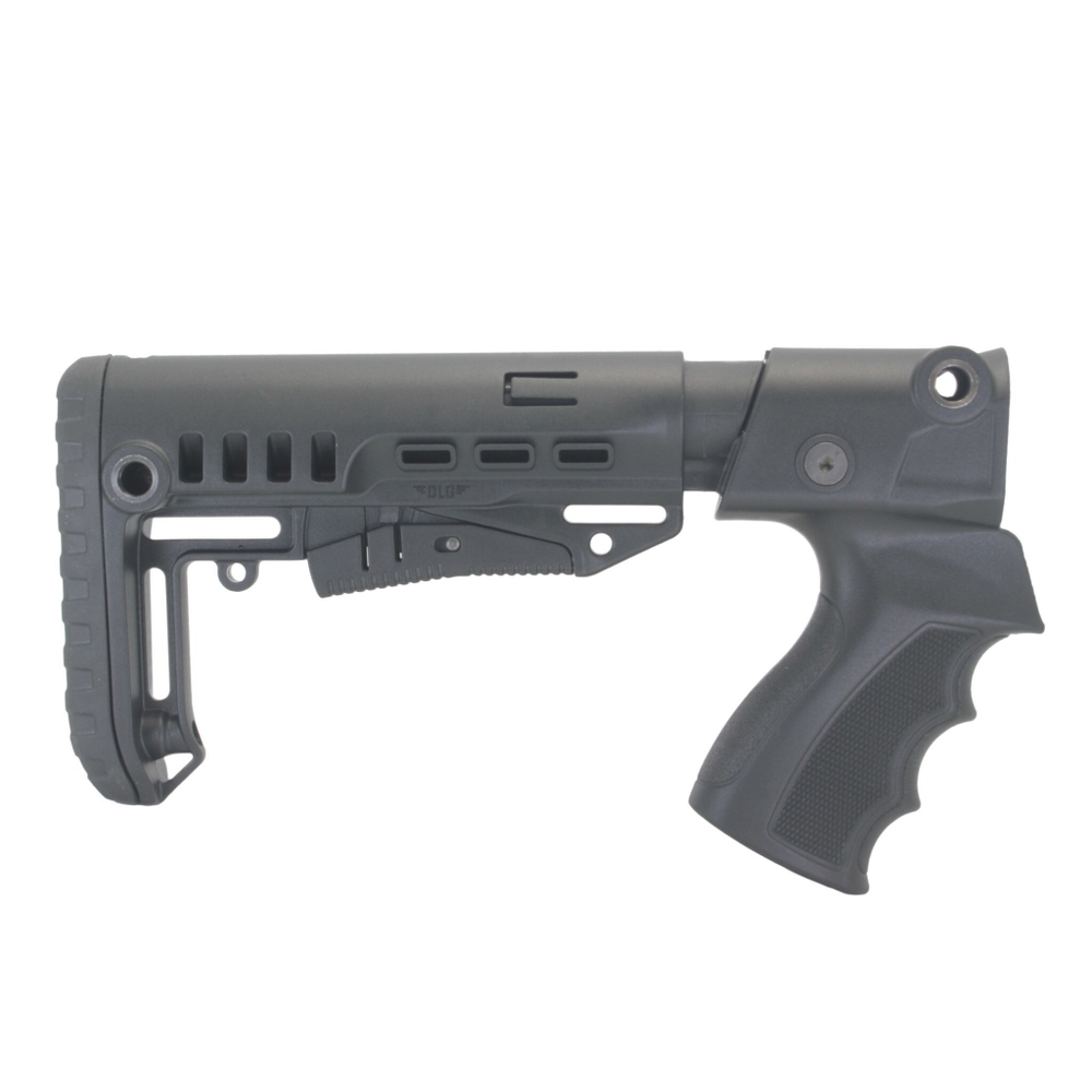 Приклад телескопический на МР-133, МР-153, пластик, DLG Tactical. Черный