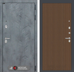 Дверь Входная Лабиринт Бетон 29 Дуб кантри темный