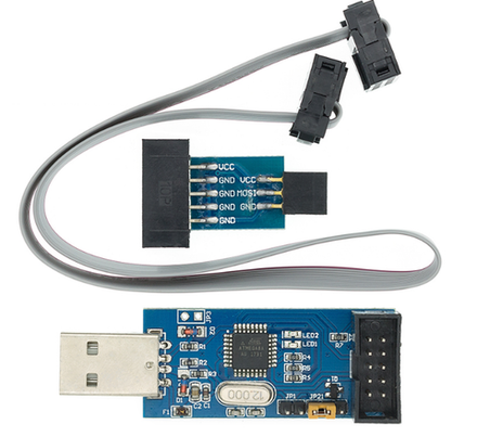 Программатор USB ISP на Atmega8A для микроконтроллера AVR с поддержкой Windows, MacOS, Linux