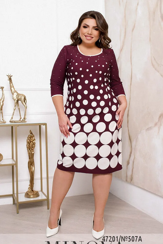 Платье 507А-Бордо Minova
