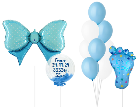 Набор шаров На выписку мальчика | 0136