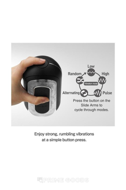 Продвинутый мастурбатор с вибрацией Flip Zero Black Electronic Vibration