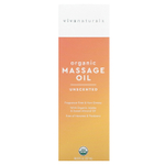 Viva Naturals, Organic Massage Oil, Unscented, 8 fl oz (237 ml)