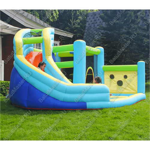 Батут домашний "Водная горка 2" 4,5*4*2,6 м