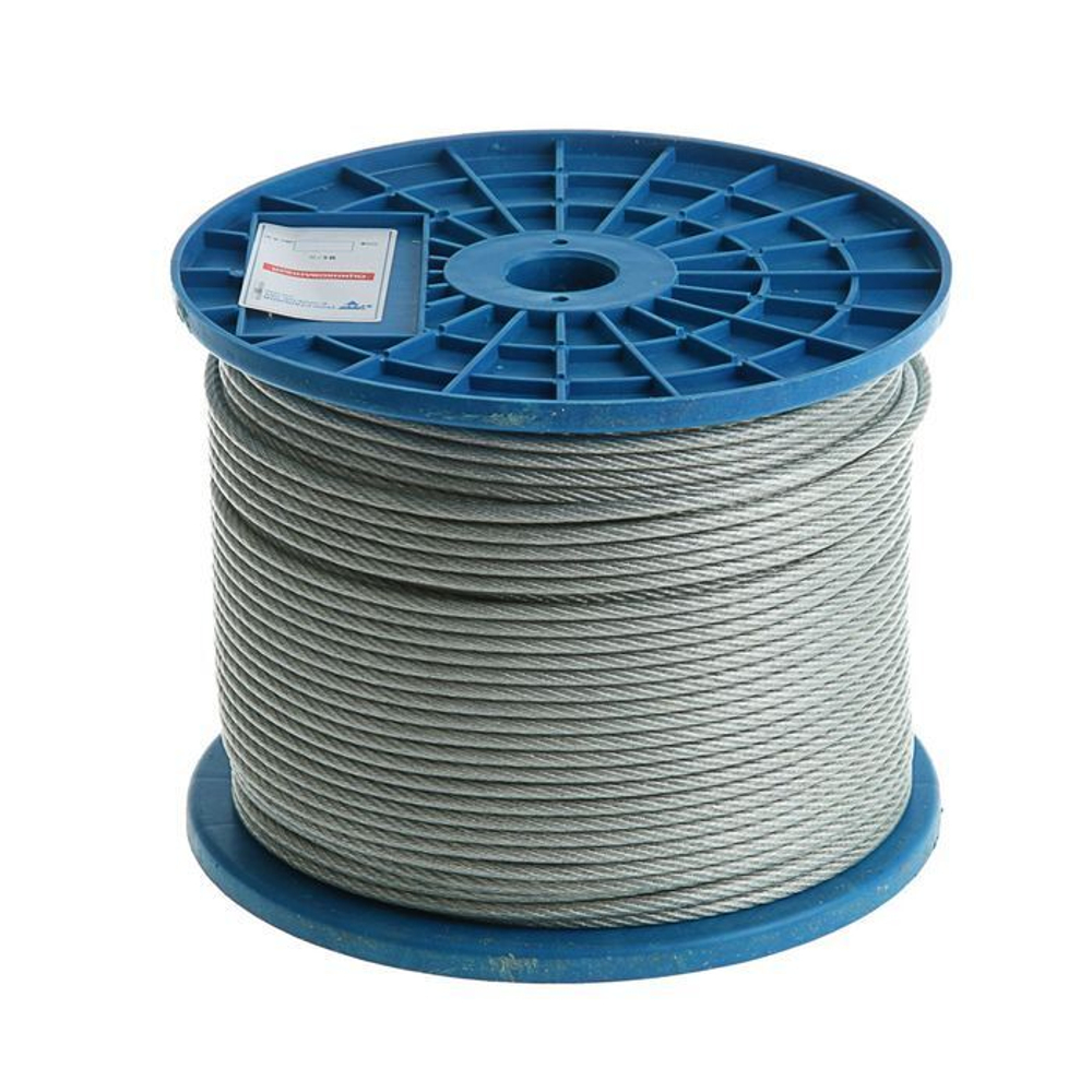 Трос стальной 6 мм DIN 3055 в катушке 250 м