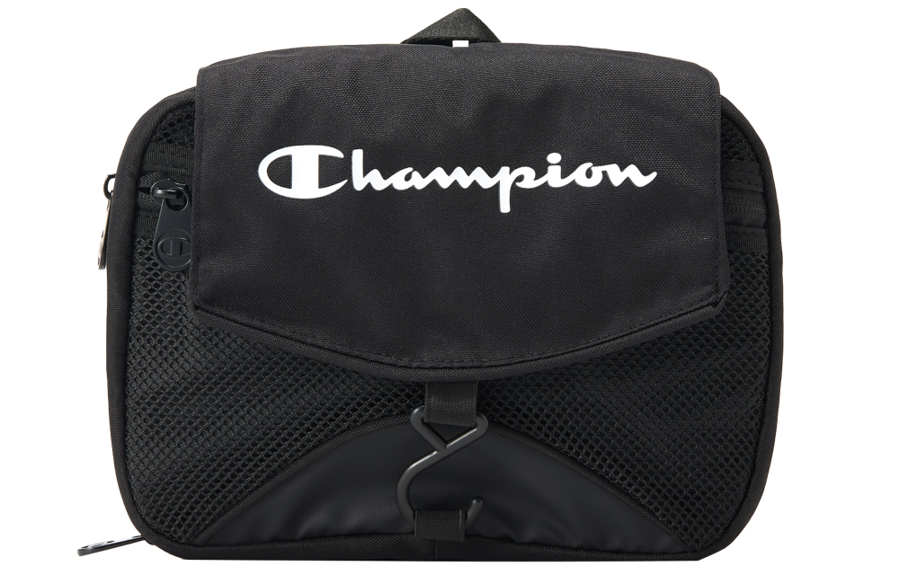 Champion Polyester Makeup Bag Clutch Regular Unisex Black/Green Camouflage
