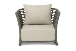 "Валенсия" кресло из искусственного ротанга, цвет серый