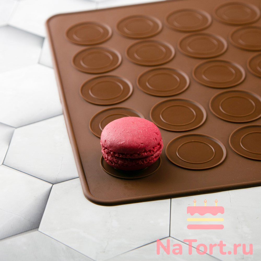 Коврик для Макаронс силиконовый 30 ячеек, 29*26см