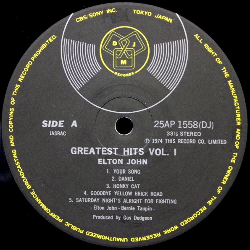 Elton John / Greatest Hits (LP)