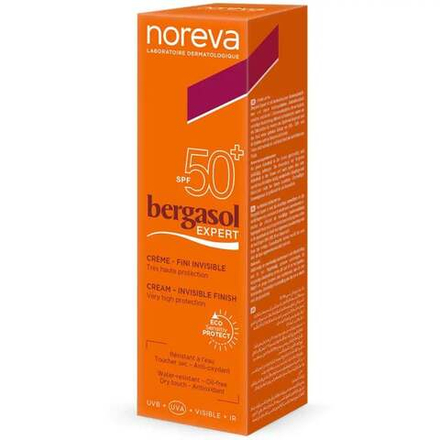 Noreva Bergasol Солнцезащитный крем для лица SPF50+ Норева 50 мл
