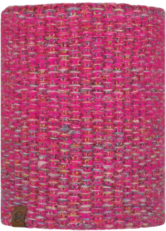 Вязаный шарф-труба с флисом Buff Neckwarmer Knitted Polar Grete Pink Фото 1