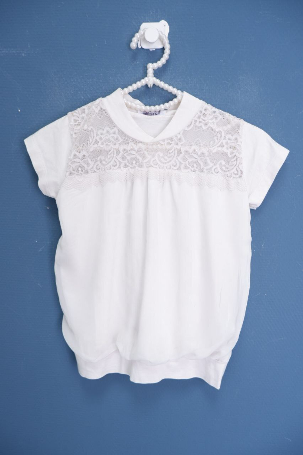 Блузка Matilda  с кружевом на 10 лет