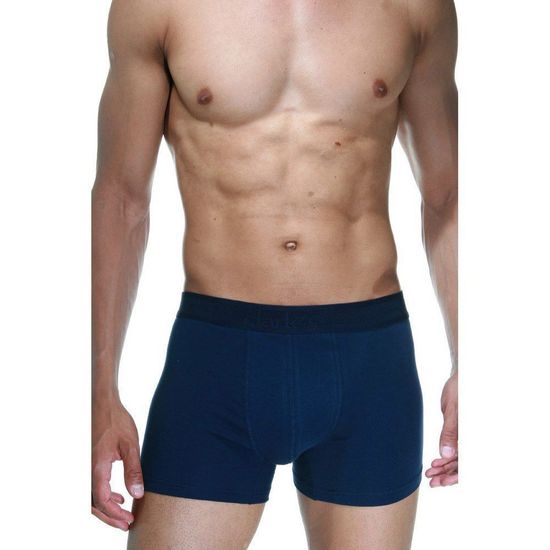 Набор мужских трусов боксеров 3в1 (белые с принтом, темно-синие, белые) DARKZONE DZN9015