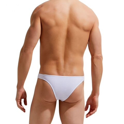 Хлопковые мужские трусы-бразилиана Modern Essentials Brazilian Slip (Размер: XL) (Цвет: белый)