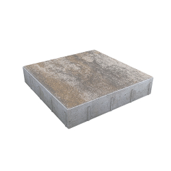 Тротуарная плитка КВАДРАТ 500х500 мм - Листопад гладкий Песчаник