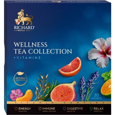 Чай в пакетиках подарочный Richard  Wellness Tea Collection 20 шт