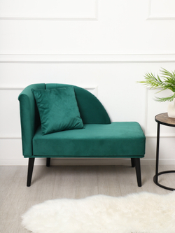 Кушетка Berger зеленый/венге