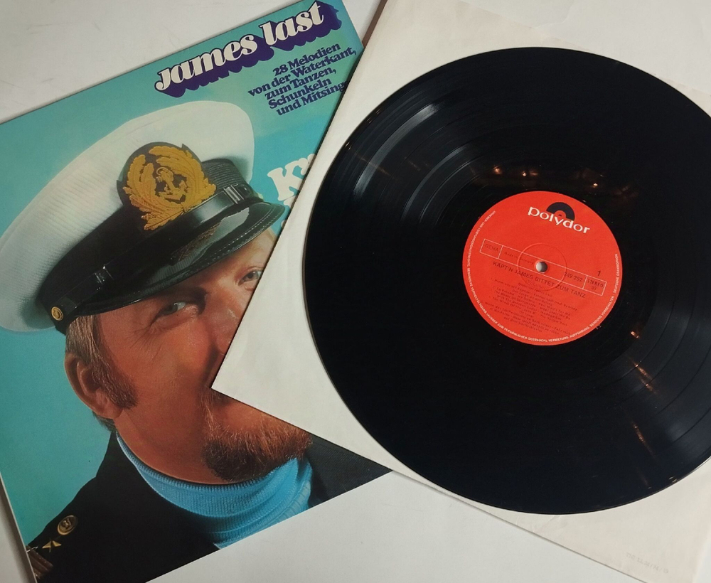Винтажная виниловая пластинка LP James Last Джеймс Ласт Kaptan James Bittet Zum Tanz (Germany 1974)